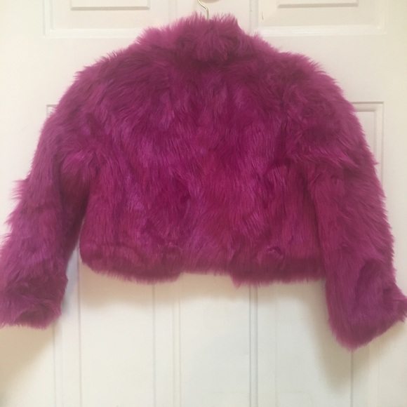 Xhilaration Faux Fur Jacket Sz 6/6x NWOT - Picture 4 of 5
